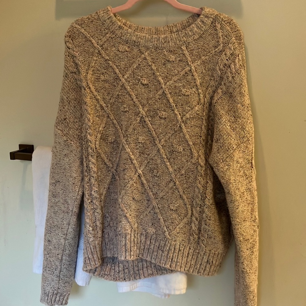 cute cable knit looking sweater